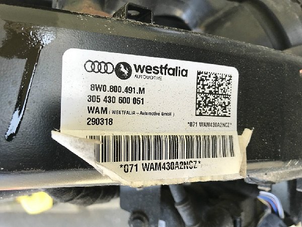 8W0 800 491M  Audi A5 F5  A4 8W   Tažné zařízení výkyvné výklopné elektrické original  - 3