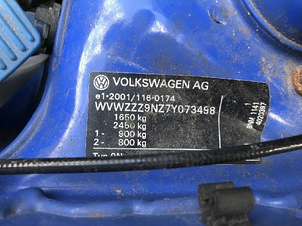 VW POLO 9N 1,4 tdi na náhradní díly BNM HCS barva MODRÁ  - 27