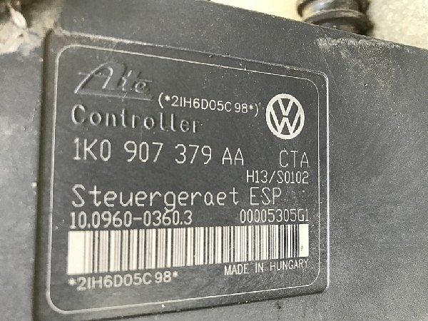 1K0 614 517AA  VW Škoda Audi Seat ABS / ESP Hydraulikblock - 6
