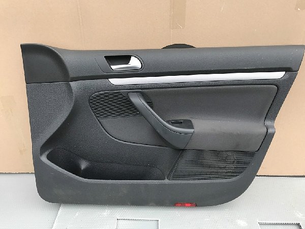 VW Golf 5 + 6 Variant Kombi Sada tapecírunků dveří černá barva + lišta carbon design 4 díly kompletní interier dveře řidič spolujezdec a zadní pravé a levá strana 4ks - 25