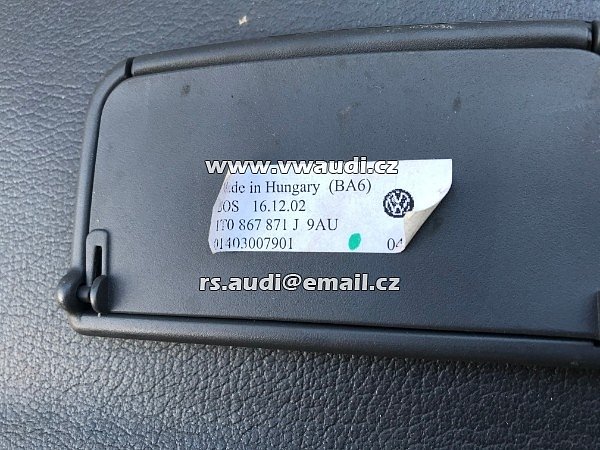 1T0 867 871 J Roleta zakrytí zavazadlového prostoru VW Touran 1T  kryci roleta pro zavazadlovy prostor - - 3