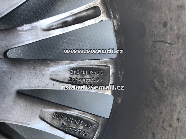 3V0 601 025 BB  3V0 601 025 AQ Škoda Superb 3 - Hliníkové disky - Al kolo  - disk  8J X19 H2 ET44 RC8 RONAL 3537 - 6