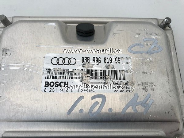 038 906 019GG Řídící jednotka motoru ECU  Audi A4 1,9 TDI 96kW 130 PS   - 2