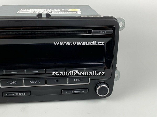 1K0 035 186AP Original VW rádio Rádio CD Radio Autoradio 1K0 035 186 AP + PIN Cod Golf 6 VI . 7 VII VW Radio RCD 310 - 2