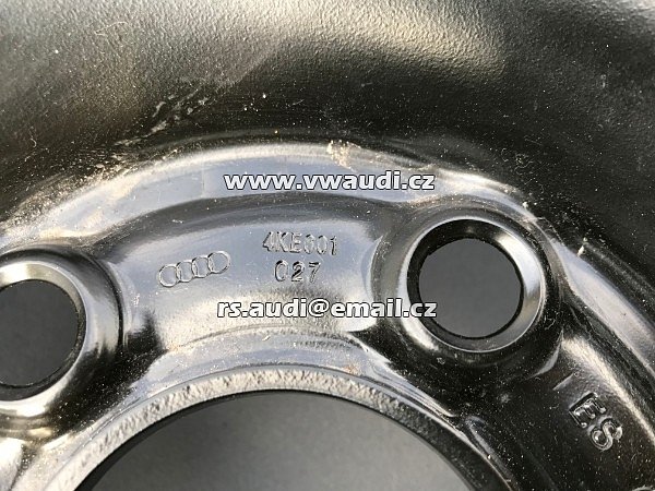 4KE 601 027  DOJEZDOVÉ KOLO Audi Q7 2019  Rezerva 19  &quot; . Rezervní kolo na dojetí - dojezdové kolo . disk ocelový + pneu .  - 2