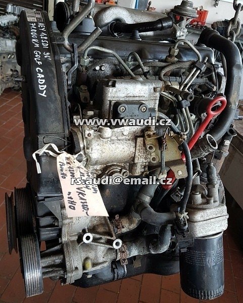 aey AEY  motor bez příslušenství   AEY 1,9SDI 47kw VW Caddy II 9KV Motor VW / Audi Seat 1,9 TDI AEY seat ibiza (6k) 1.9 diesel (1y) 1993 - 5