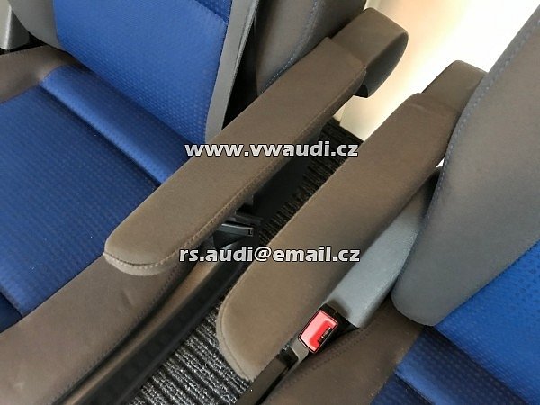 Otočné pilotní sedačky- zadní sedačka do VW Multivan T5 ATLANIS loketní opěrky odkládací přihrádka - šuplík . top stav . - 15