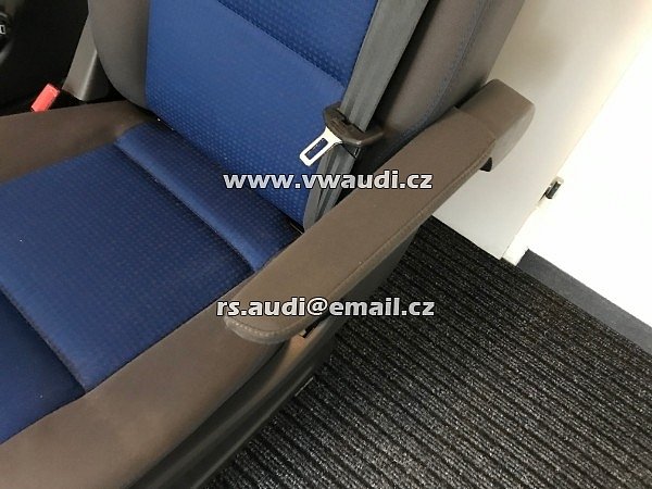 Otočné pilotní sedačky- zadní sedačka do VW Multivan T5 ATLANIS loketní opěrky odkládací přihrádka - šuplík . top stav . - 14