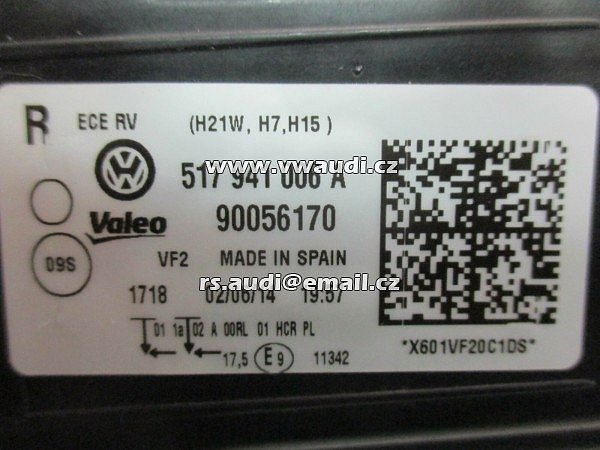 Valeo - 90056170 Přední světlomet - VW Golf Sportsvan   hlavní světlomet přední světlo lampa pravá přední strana PP spolujezdec - 4