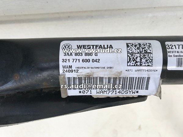 Westfalia 321 771 VW  Passat 3C B7 2011 ažné zařízení originál výklopné výkyvné originál / koule hák tažný / Tažná Zařízení Westfalia - 4