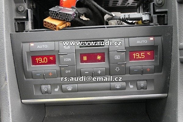  8E0 820 043AB Audi A4 B6 8E 8H Cabrio Klima Řídící jednotka klimatizace s vyhříváním sedadel   - 2