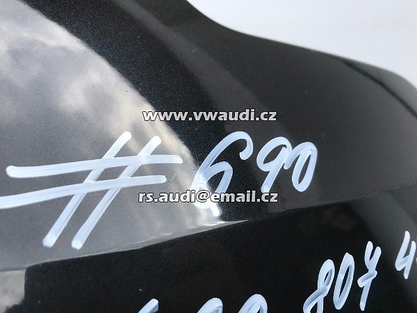 AUDI 4G0 807 437C  Nárazník přední A6 4G C7 S-Line 2012 2014 - s otvory na ostřikovače světlometů  + otvory pro parkovací čídla 4 X   PDC černá barva  - 3