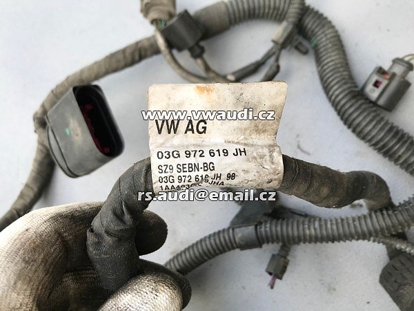  03G 972 619 JH Svazek el. instalace kabeláž motorová elektrika kabely motoru Kabeláž  Golf 5 A3 1,9 TDI bls BLS  - 6
