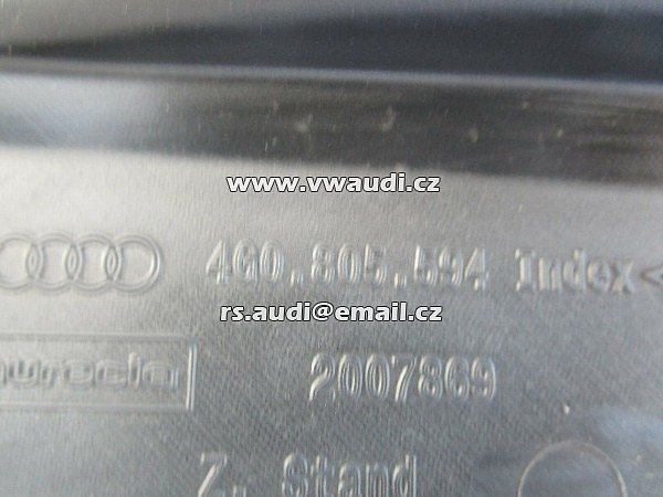  4G0 805 594 C Audi A6 4G C7 2012  A7 C7  Chladičová stěna, vedení vzduchu - Přední čelo chladičovka .  - 2