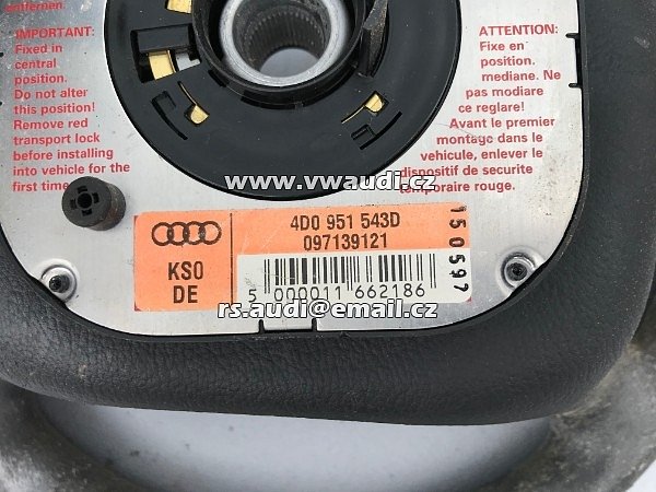 4D0 951 543 D Audi A4 A6 -  kroužek airbagu pod volantový  - 3
