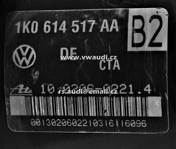 1K0 614 517AA / 1K0 907 379 AA ATE 10.0206 - 0221.4 ATE 10.0960-0360.3      VW Škoda Audi Seat ABS / ESP Hydraulikblock - 2