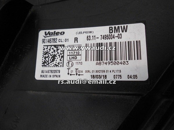 BMW 7495004  X1 F48 LED světlomet pravý 7495004 - 2