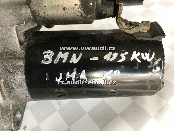 Startér motoru BMN 125 KW manual JMA  VW Passat B6 2.0 TDI 125KW 170PS 3C  spouštěč motoru  - 4