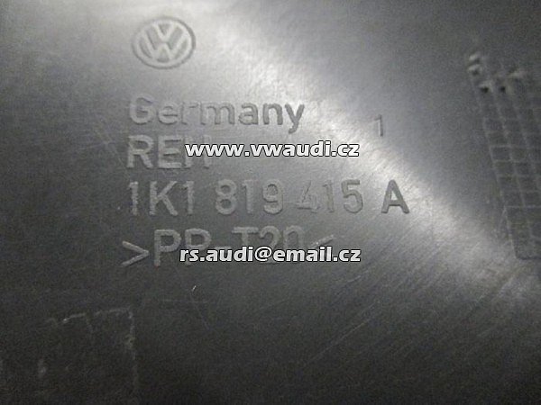 1K1 819 415A Vodní deflektor čelního skla VW Golf 5 černý Deflektor kryt  1K1819415A - 2