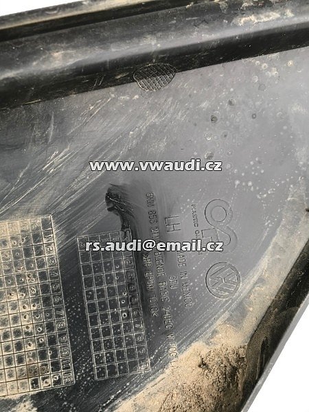 5NN 853 211 B  VW Tiguan 2019 Kryt předního mlhového světla 2019 přední levý levá -  nárazník černý plast  - 4