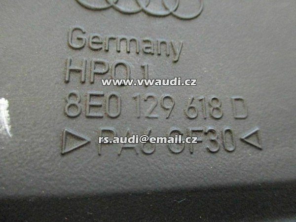 8E0 129 618K Audi A4 B6 8E vzduchové potrubí sání vzduchu 8EO129618K - 3