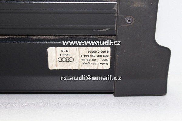  8E9 863 553 Audi A4 8E Kryt kufru Kryt kufru Roleta oddělovací síť 8E9863553 94H černá barva  - 5