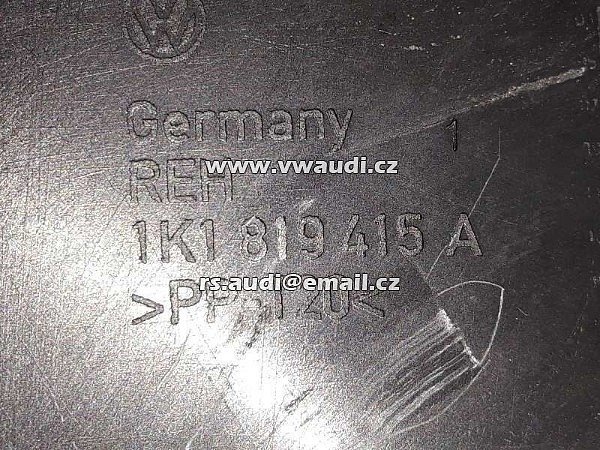 1K1 819 415 Vodní deflektor čelního skla VW Golf 5 černý Deflektor krytu 1K1 819 415 A - 2