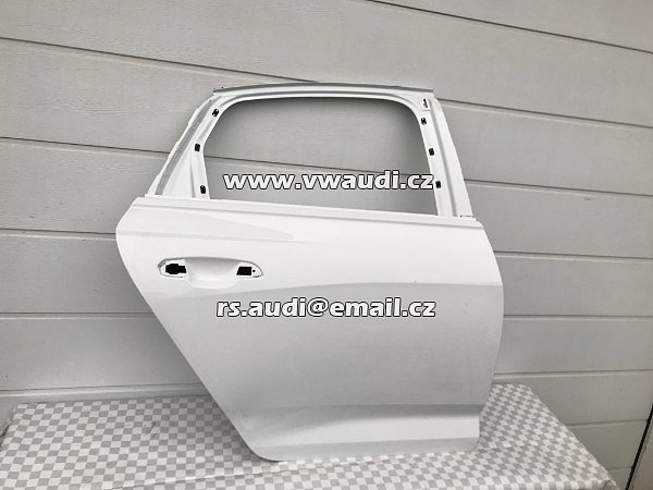 Dveře Audi A6 S6 4K C8 2020  pravé zadní dveře spolujezdec  bílá barva  - 3