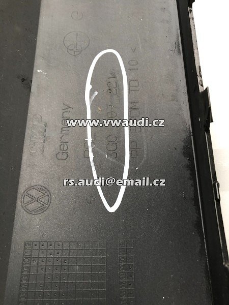 3G0 807 221 Přední nárazník VW Passat B8  3G0 807 221 ostřikovacče + otvory PDC  - 11