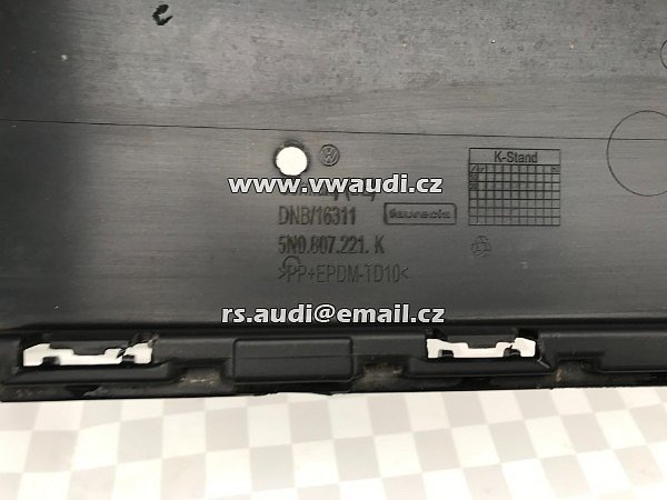 Nárazník přední nárazník  5NA 807 221 K VW Tiguan 5NA 2014 5N0 807 101RH C9X ostřik + PDC 6X - 13