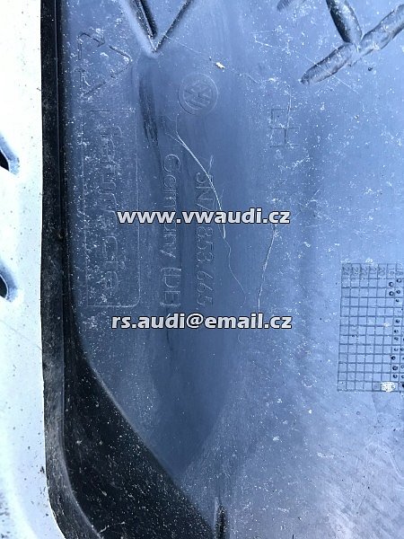 5NA 807 221  přední nárazník Volkswagen Tiguan II R line 2019 bílá barva pdc + ostříkovače  - 13