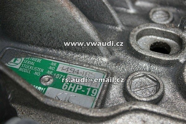 Převodovka  KJC Automatická převodovka Audi A6 C6 4F Allroad 3.0 Tdi KJC 6HP-19 2010 CDYA 3,0 TDI - 12