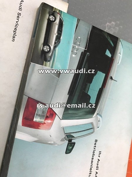 2425618E900 návod k obsluze Audi A4 B6 2001 2004 8E manual k vozu palubní kniha    - 5