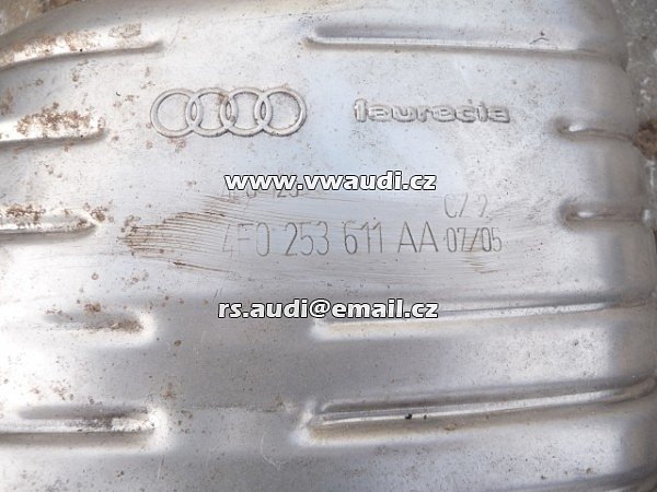 4F0 253 611AA   Zadní tlumič výfuku Audi A6 4F 2.7 3.0 TDI levý 4F0253611AA - 7
