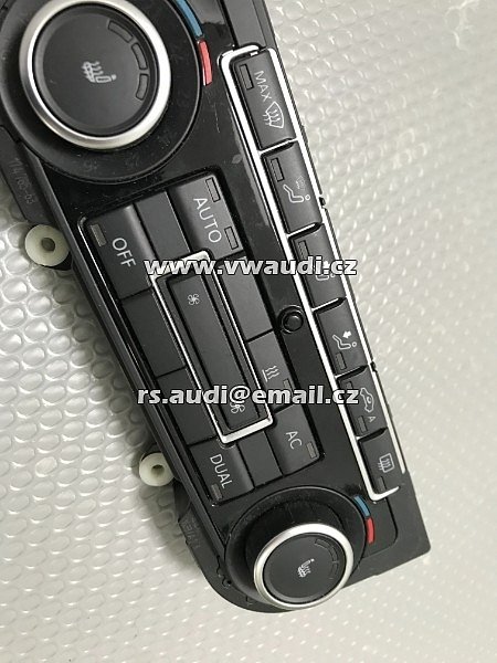 5K0 907 044 EC 5KO 907 044 EC  Ovládací panel klimatizace klimatizace VW Passat B7 ovladač klimatizace - 4