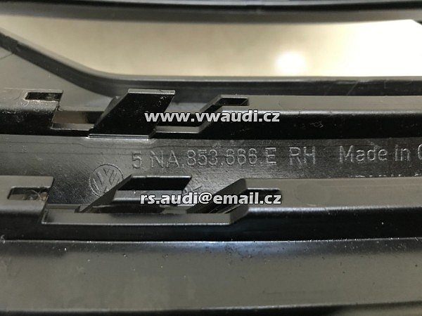 VW Tiguan 5N 5NA  2015&gt; Pravá lišta krytu mlhovky pravá předního nárazníku - 5