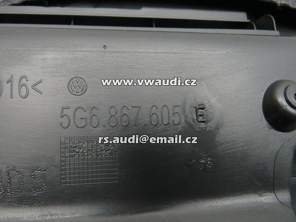 5G6867605E čalounění víka zavazadlového prostoru víko kufru VW Golf 7 VII 5G 2015  - 4