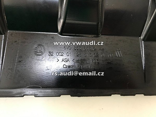 6V0 853 653 C ŠKODA Fabia III facelift 2020  6VO853653C   mřížka nárazníku přední maska grill . - 12