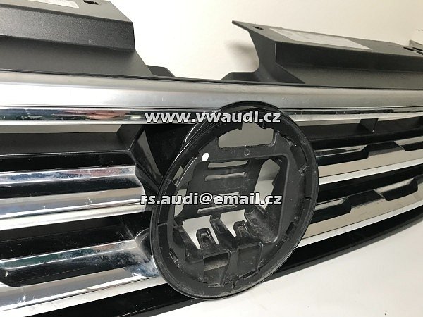 VW TIGUAN 2018 R-LINE  5NA přední maska ​​5NA853653 5NA853653B originál chrom black  - 6
