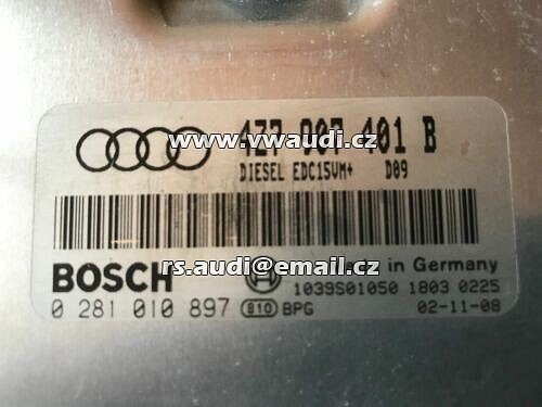4Z7 907 401 B Bosch 0 281 010 897  DIESEL EDC15VM+  - 3