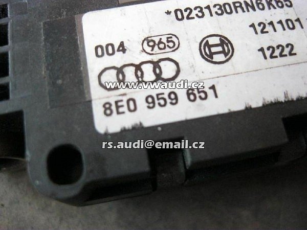8E0 959 651, 8E0959651 nárazové čidlo senzor airbagu Audi A4 B6 8E 8E0959651B senzor Originální senzor airbagu  - 2