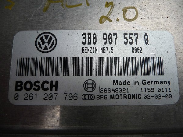 3B0 907 557Q Řídící jednotka motoru ECU VW Audi Škoda - 2