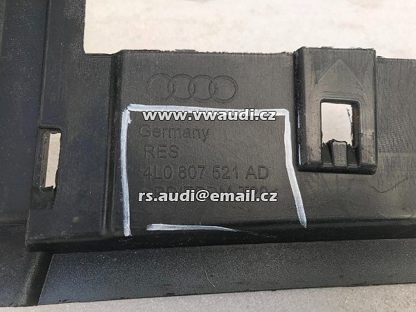 4L0 807 521 AD Audi Q7 4L 2009-2015 zadní nárazník spoiler spodní difuzor  - 4
