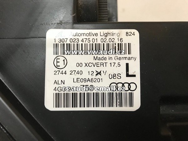 4G8 941 753 Bi-Xenonové světlo levé řidič  AUDI A7 Sportback 4G RS7 S7 2016 - 8