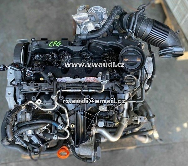motor CFG VW Škoda Audi Seat motor 2.0 TDi 125 kW ze Superb II 3T - 3