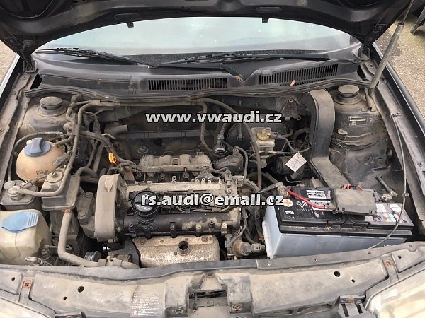 VW Bora Benzin AZD IV 1,6 16V 16 V Motor AZD náhradní díly černá barva  - 33
