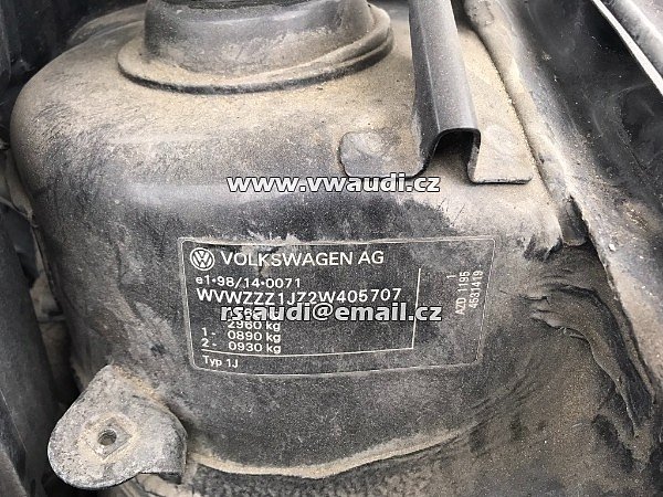 VW Bora Benzin AZD IV 1,6 16V 16 V Motor AZD náhradní díly černá barva  - 2