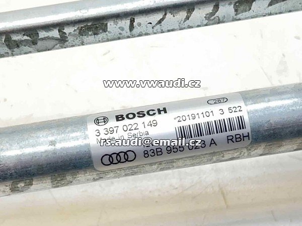 83B 955 023 A .Bosch - 3 397 022 149   táhla přepákování předního stěrače AUDI Q3 Sportback (F3N) 202 - 6