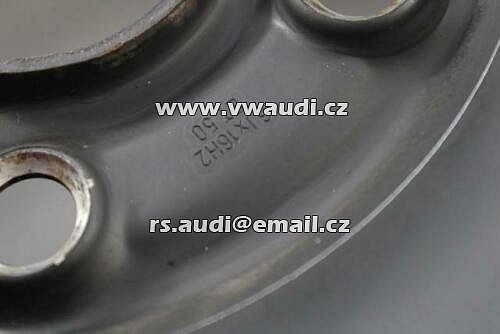  8P0 601 027 Ocelový ráfek 6Jx16 ET50 disk kolo( rezerva )   Audi A3 8P VW Golf 6 VI Touran 1T1 - 2