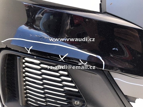 4M8 853 651D Audi Q8 4M8 S Line 2018- maska mřížka na náhradní díly chromy znak jednotlivě  - 18